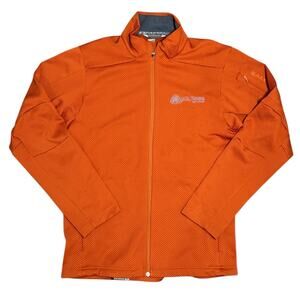 Salomon Lightweight Jacket Men L? Mt Rose Ski Tahoe Burnt Orange Fleece Full Zip